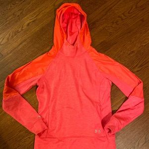 Xs  bright pink under armour hoodie